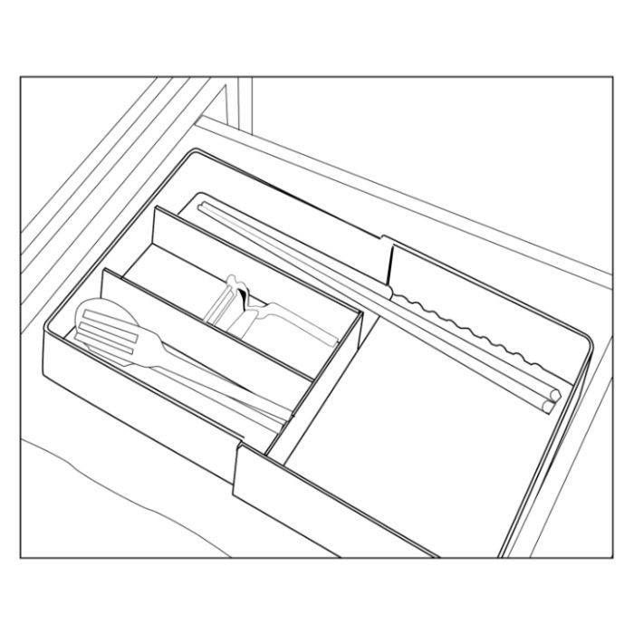 GREEN PAL マルチ整理トレ― スライド式 ホワイトの説明画像5