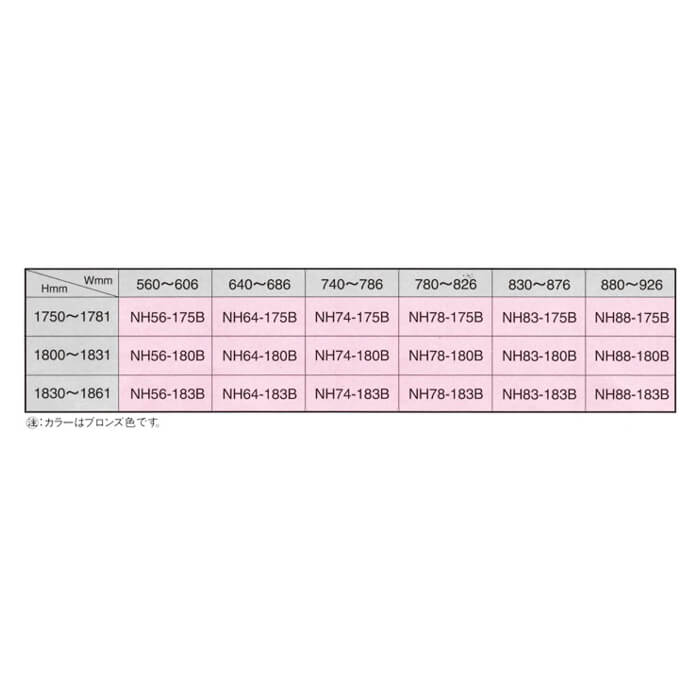 セイキ販売 中折れ網戸 NH78-183Bの説明画像4