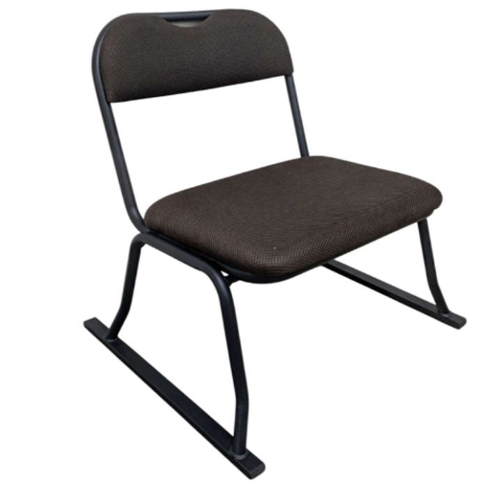 ナフコ 積み重ねができる楽々チェア 肘なし ブラウン