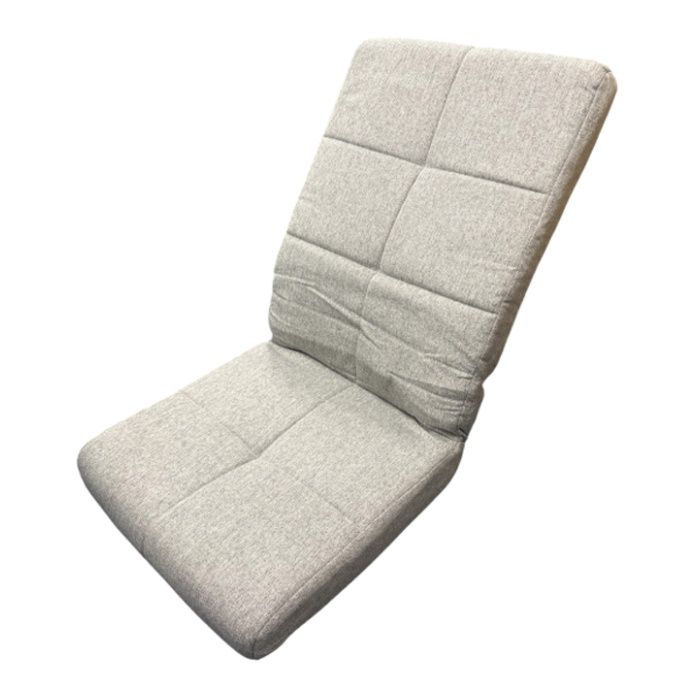 ナフコ コンパクトにたためる キルトハイバック座椅子 GY W44×D55×H61cm