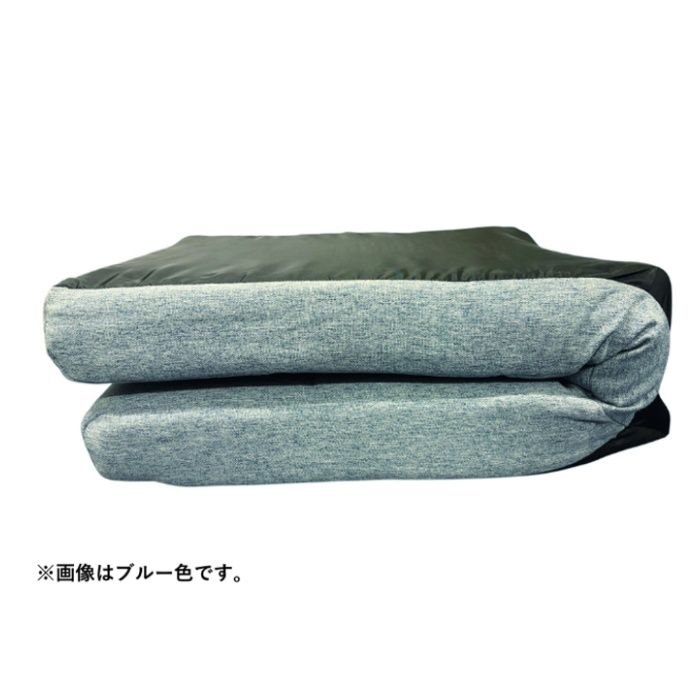ナフコ コンパクトにたためる キルトハイバック座椅子 GY W44×D55×H61cmの説明画像2