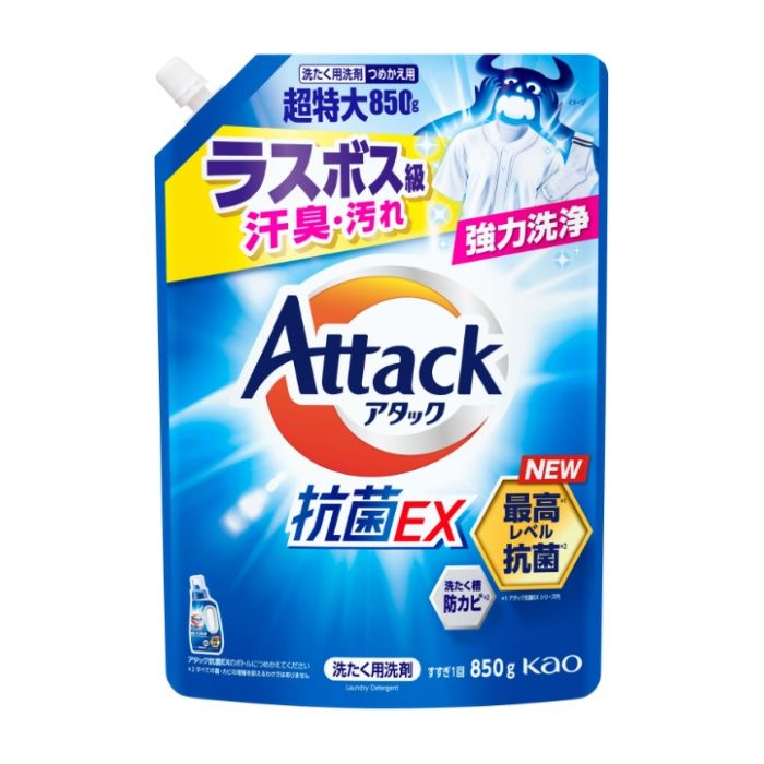 花王 アタック抗菌EX　つめかえ用　850g