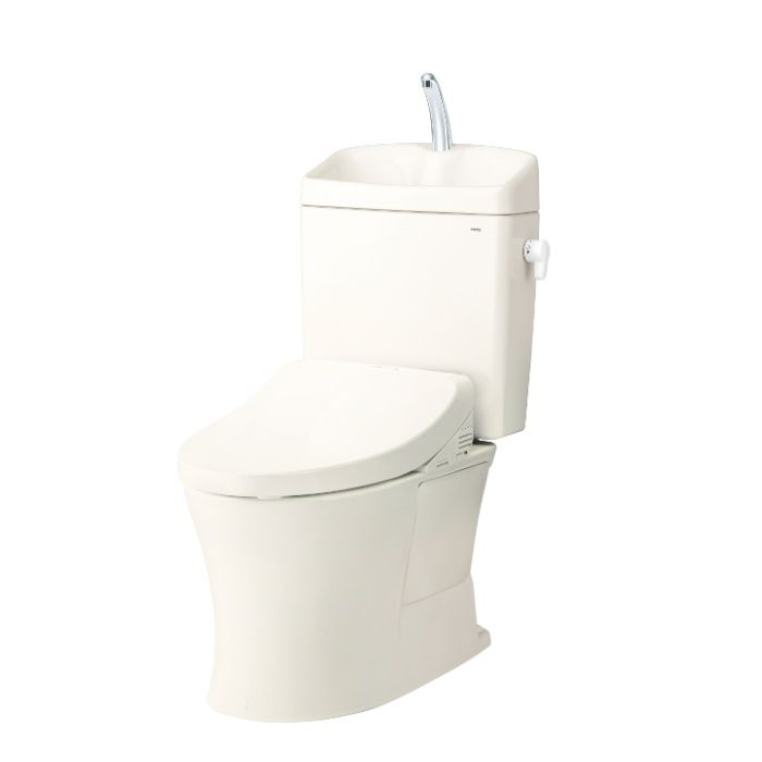 TOTO KQ新設手洗有・ウォシュレットKM31セット　パステルアイボリー CS232B/SH233BA/KM31/SC1