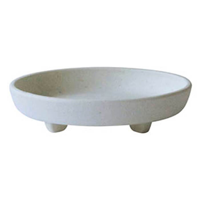 ハチマンガーデンズ パピエ エコプレート(鉢皿) 丸型4号 ホワイト