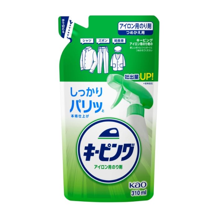 花王 キーピングアイロン用のり剤　つめかえ310ml