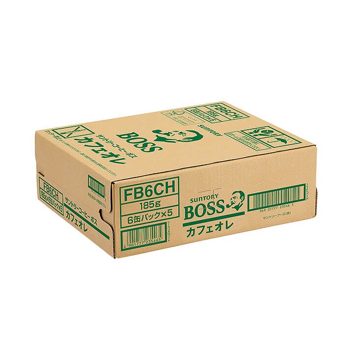 サントリーフーズ ボス カフェオレ 185g×6缶パック ケース(30缶入リ)の説明画像3