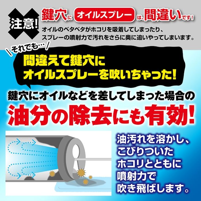エーゼット 鍵穴洗浄潤滑クリーナー100ML #934の説明画像5