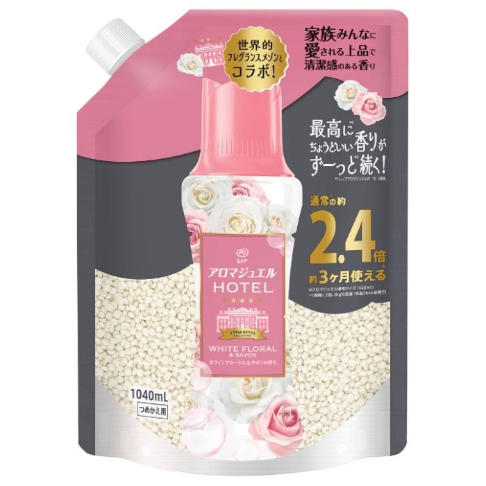 P&G レノアアロマジュエル ホワイトフローラル&サボン　詰替1040ml