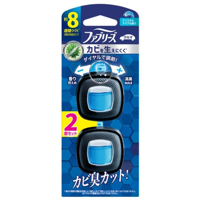 P&G ファブリーズ イージークリップ 防カビEXPERT+消臭 クリスタルアクアの香り 2個