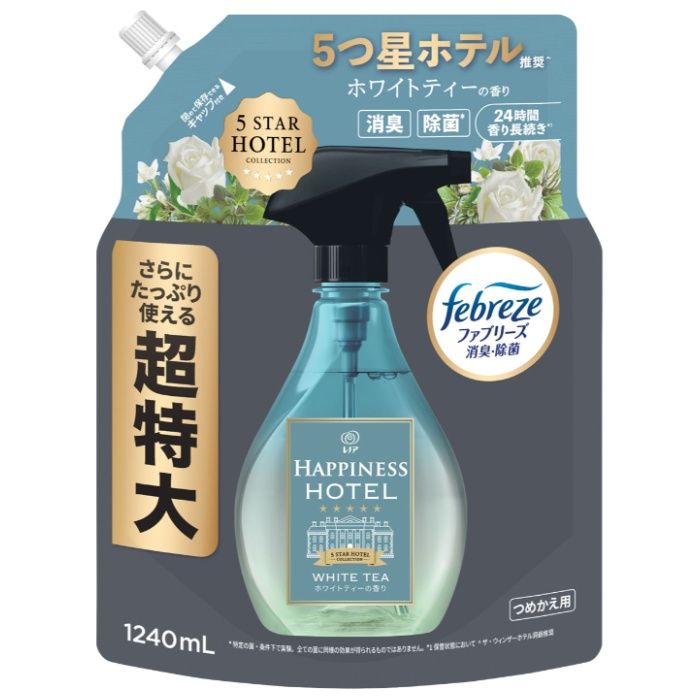 P&G レノアハピネスミスト ホワイトティー詰替1240ml