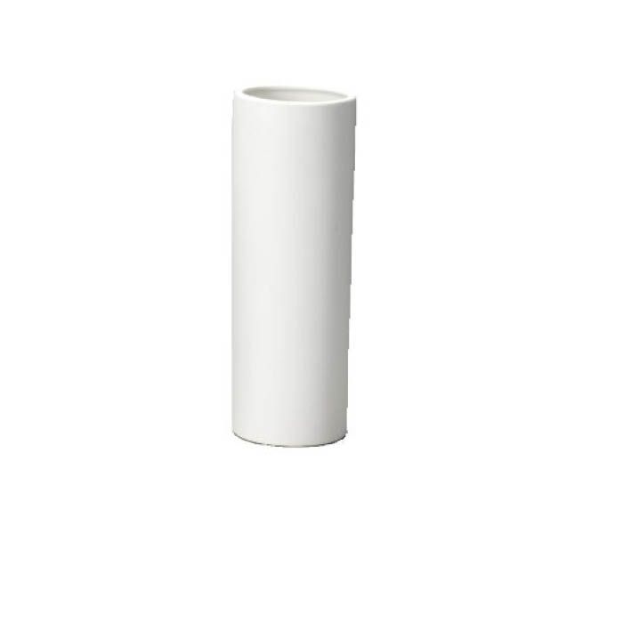 陶器花瓶白24 H-1496