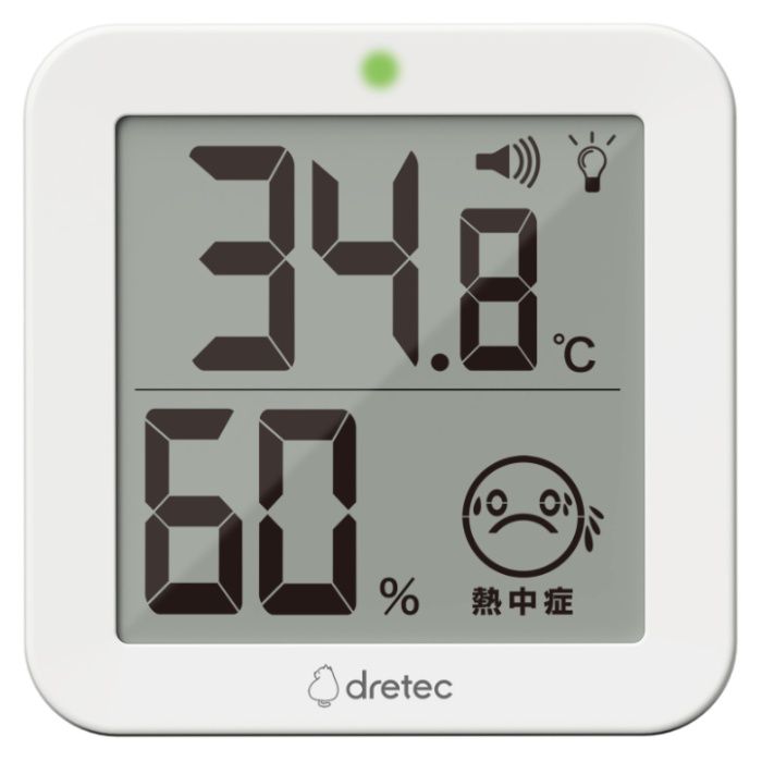 ドリテック デジタル温湿度計 リテーモライトWT
