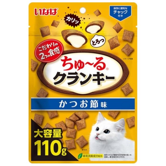 いなばペット ちゅーるクランキー　かつお節味 110g
