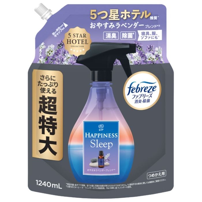 P&G レノアハピネスミスト ラベンダー詰替1240ml