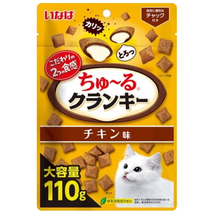 いなばペット ちゅーるクランキー　チキン味 110g
