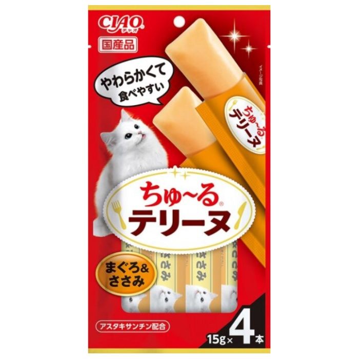 いなばペット CIAO ちゅーるテリーヌ　まぐろ&ささみ 15g×4本