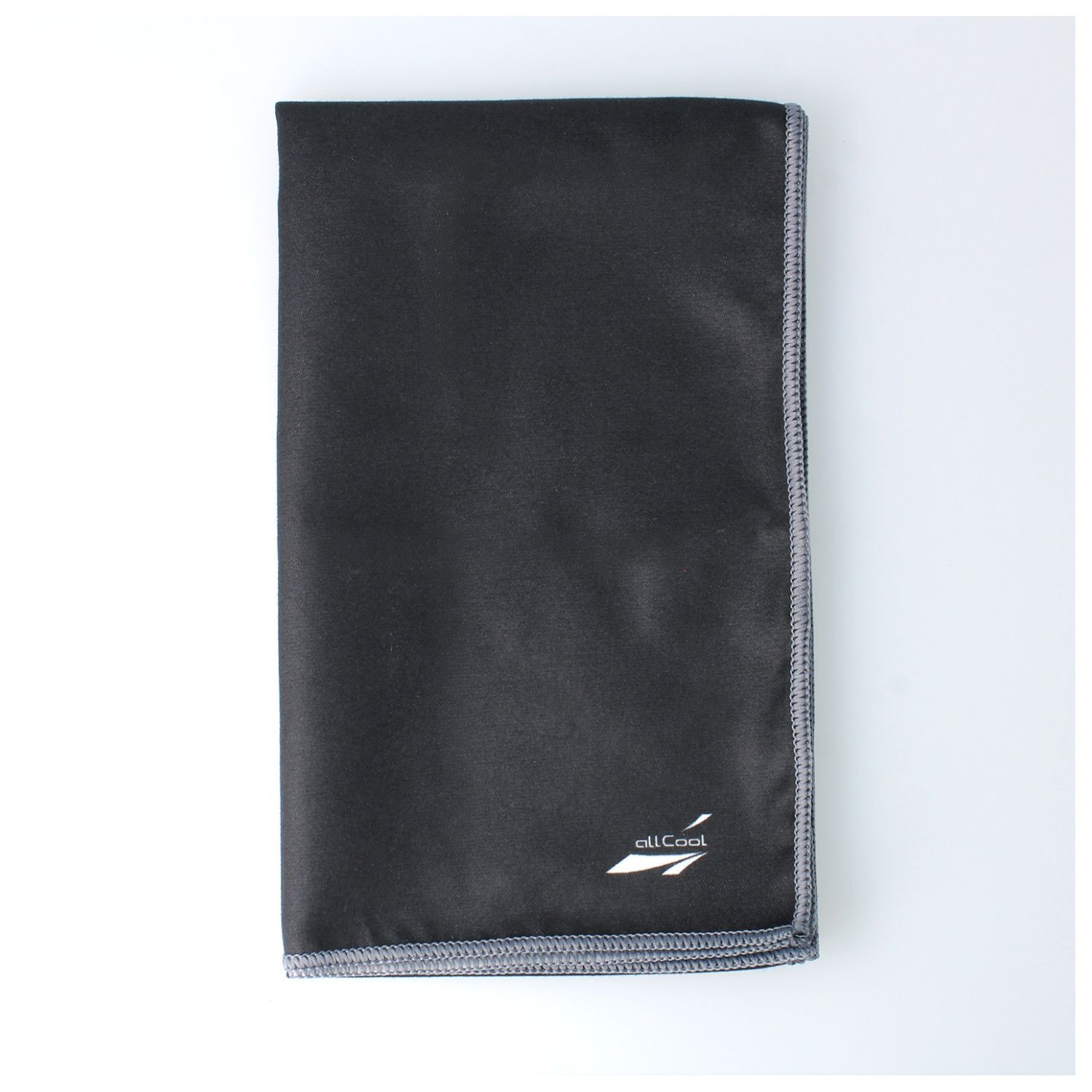 allCool 冷却・速乾マイクロファイバータオル ブラック スポーツタオルサイズの説明画像3