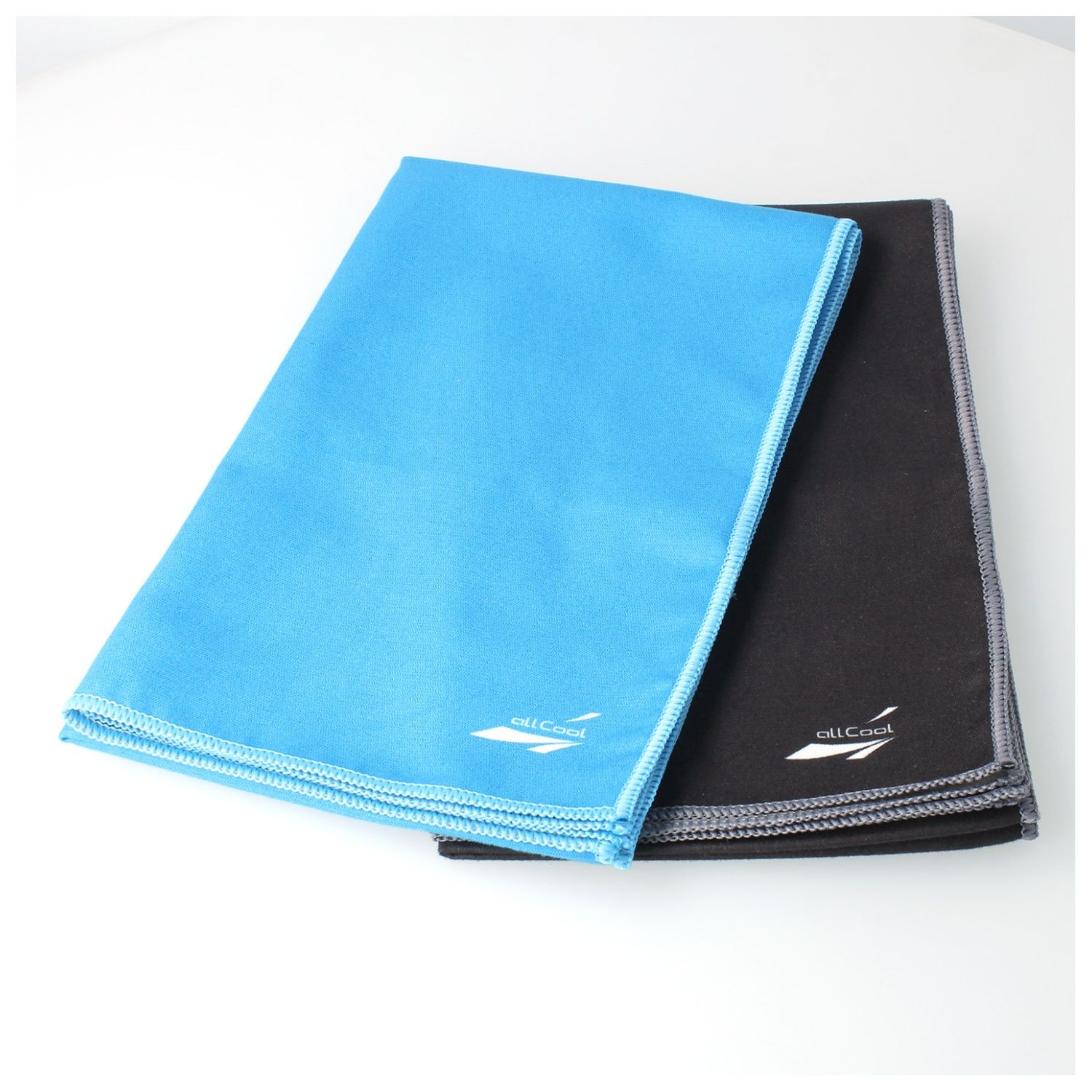 allCool 冷却・速乾マイクロファイバータオル ブラック バスタオルサイズの説明画像6