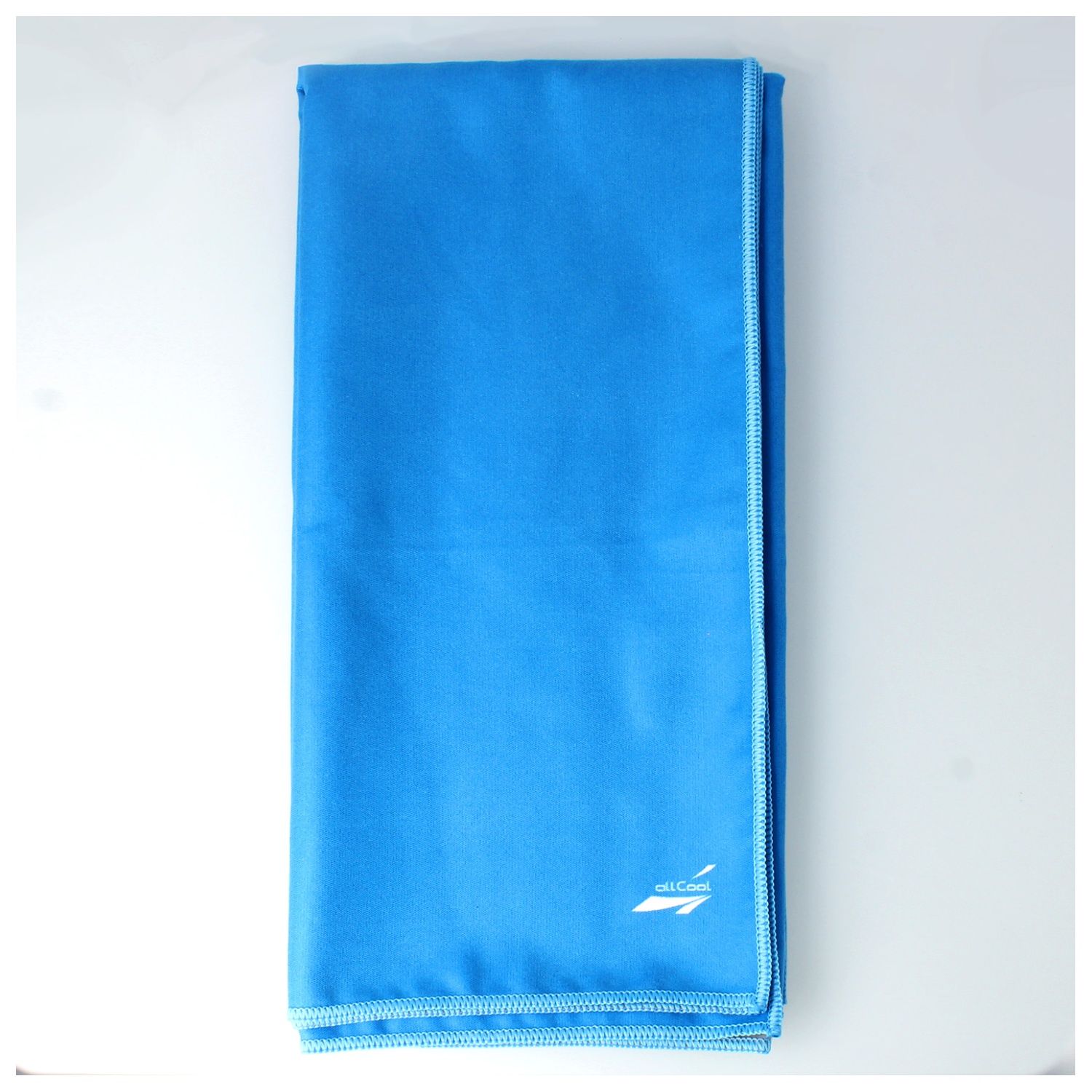 allCool 冷却・速乾マイクロファイバータオル ブルー バスタオルサイズの説明画像3