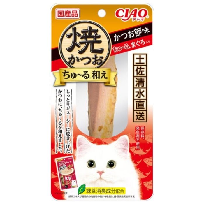 いなばペット CIAO　焼かつおちゅーる和え　かつお節味　ちゅーるまぐろ入り 1本