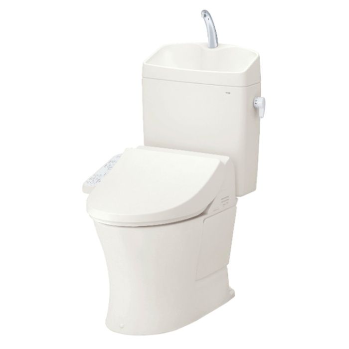 TOTO KQ新設手洗有・ウォシュレットCK69セット　アイボリー　紙巻器付 CS232B/SH233BA/CK69/SC1/YH650