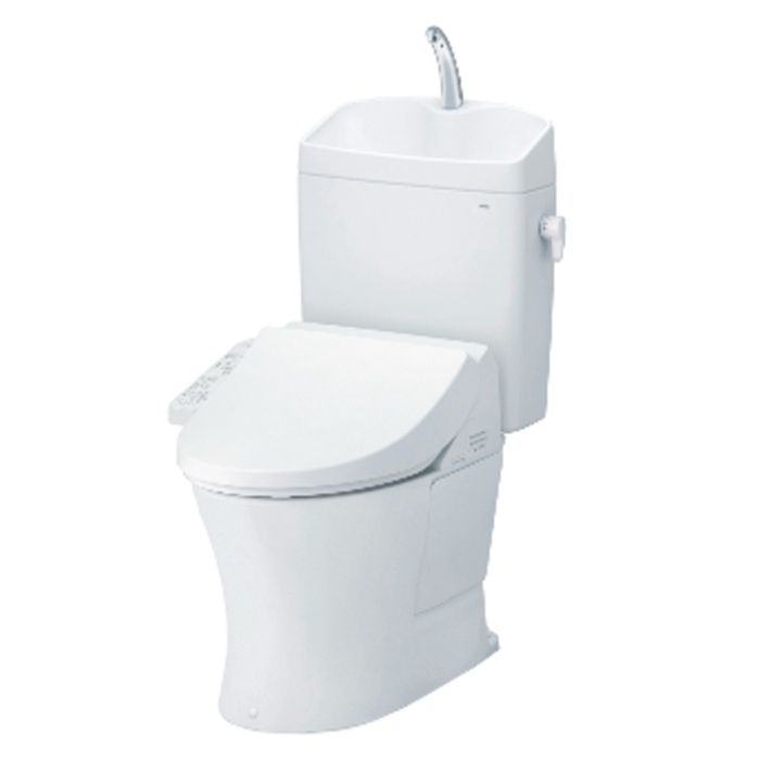 TOTO KQリモデル手洗有・ウォシュレットCK69セット　ホワイト　紙巻器付 CS232BM/SH233BA/CK69/NW1/YH650