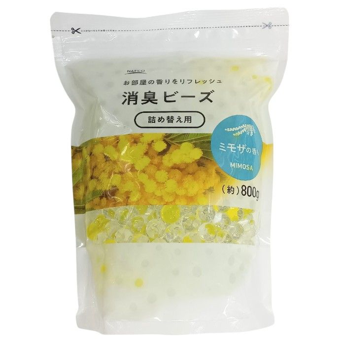 ナフコ 消臭ビーズ詰め替え ミモザ　800g