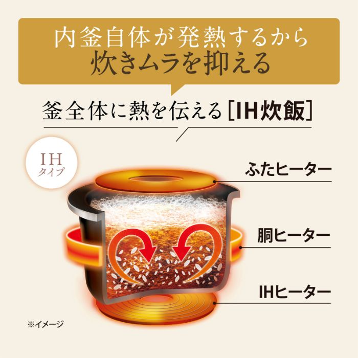 象印マホービン IH炊飯ジャー NW-VR18-BAの説明画像2