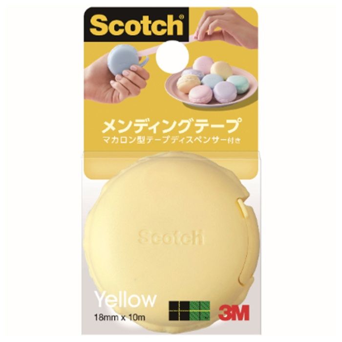 スリーエムジャパン メンディングテープ　マカロン 810 MCR-YL