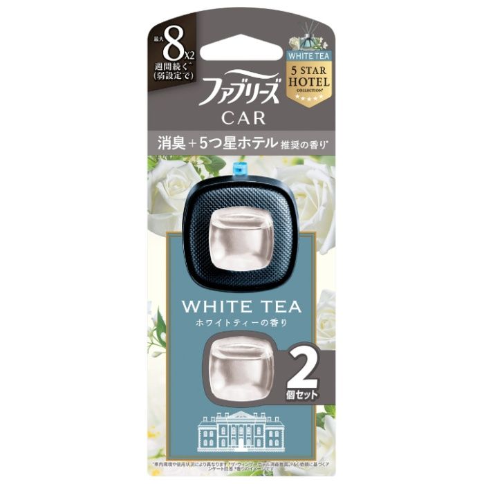 P&G ファブリーズEクリップ車用 ホワイトティー2個