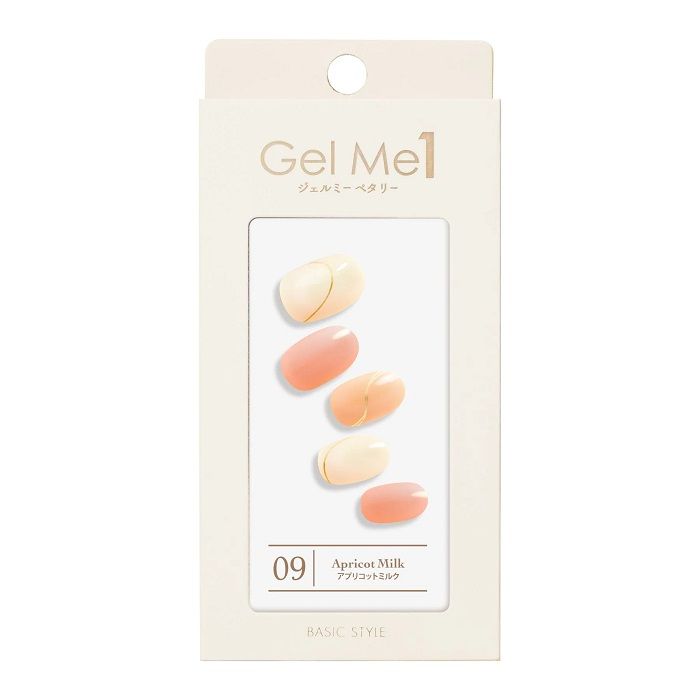 GelMe1 ジェルミー ペタリー 貼るジェルネイルシール 09 アプリコットミルク