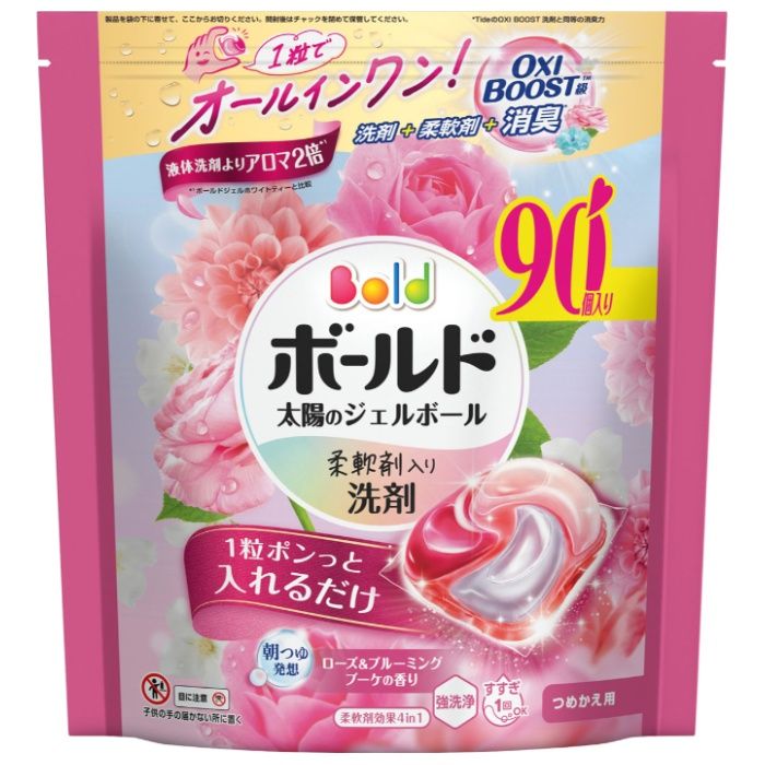 P&G ボールドジェルボール4D ローズ&ブーケ詰替90個