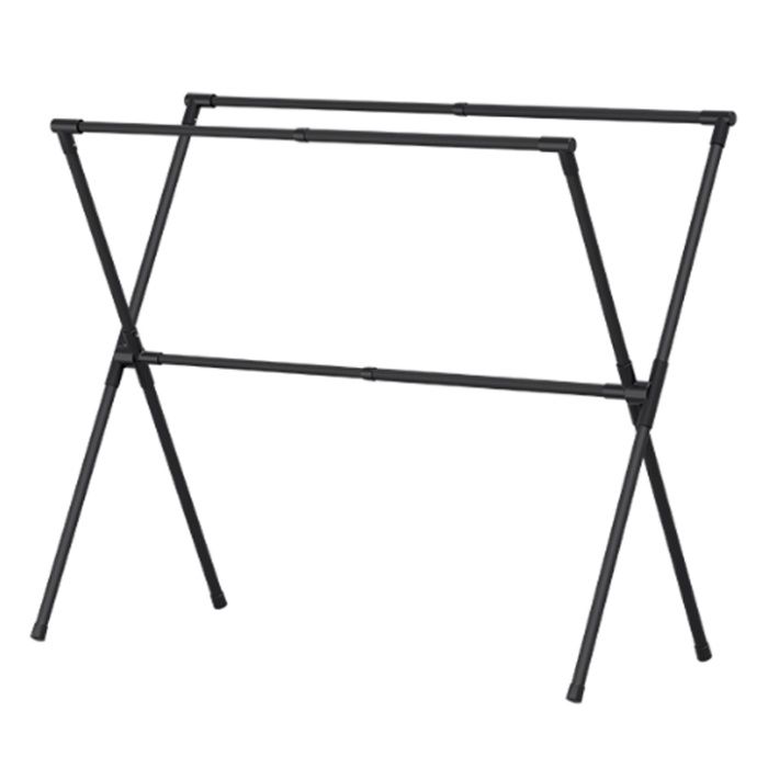 伸縮式布団2枚干し X型　ブラック