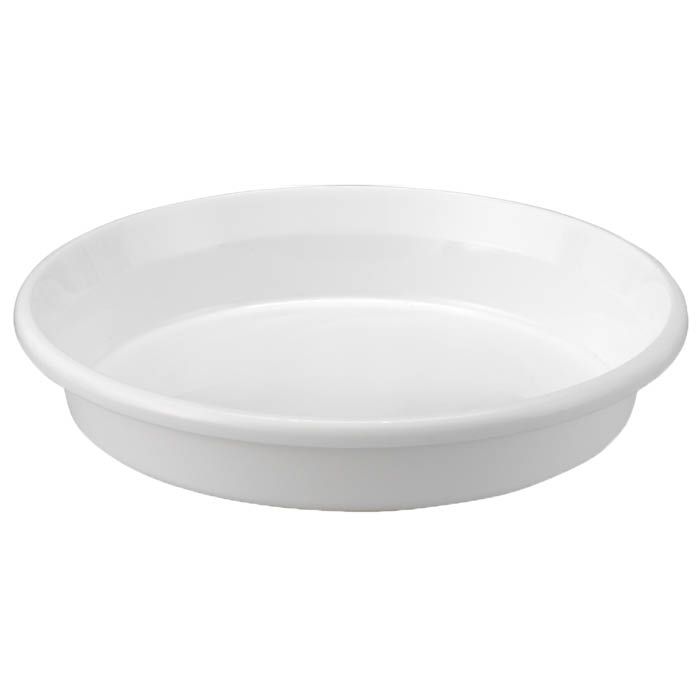 アップルウェアー 鉢皿F型 ホワイト 10号