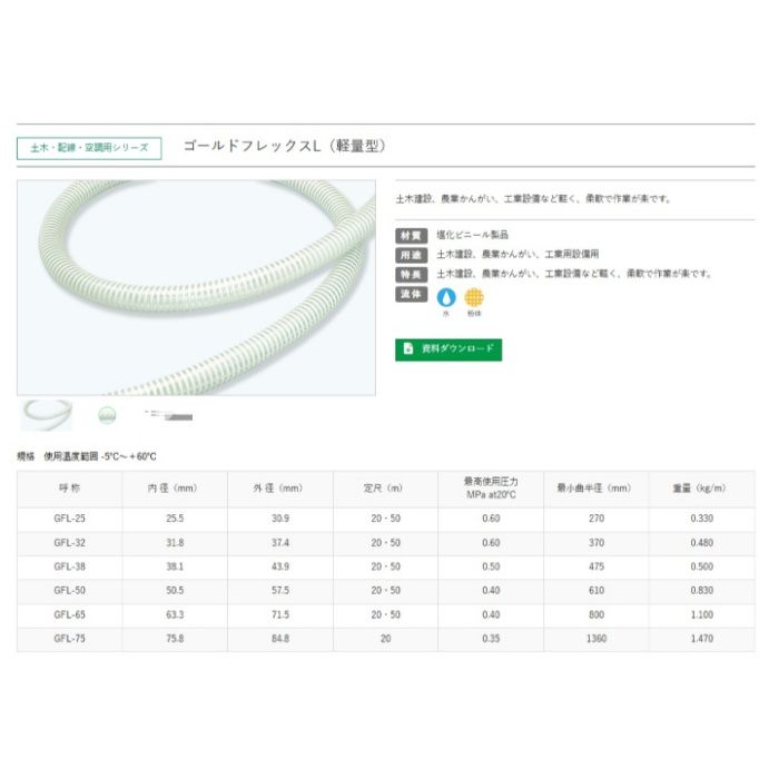 十川産業 ゴールドフレックスL 25mm×5mの説明画像2
