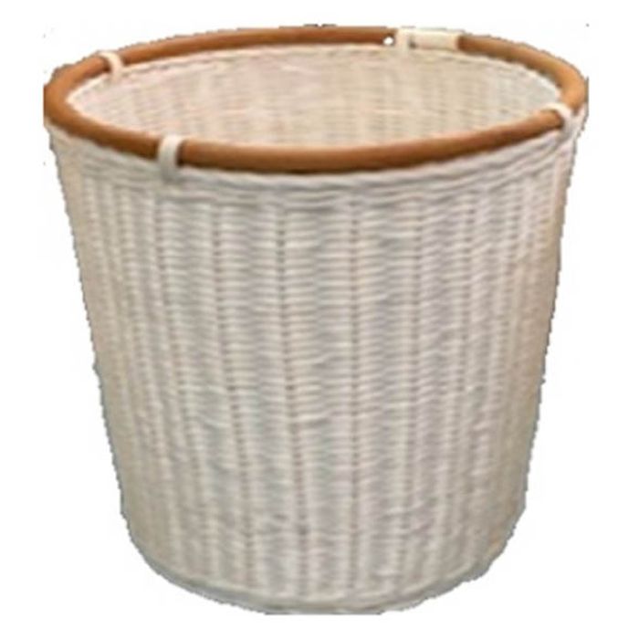 ナフコ ラタンバスケット 鉢カバー8号 （Φ28×H30cm） ホワイト NR65009 WH