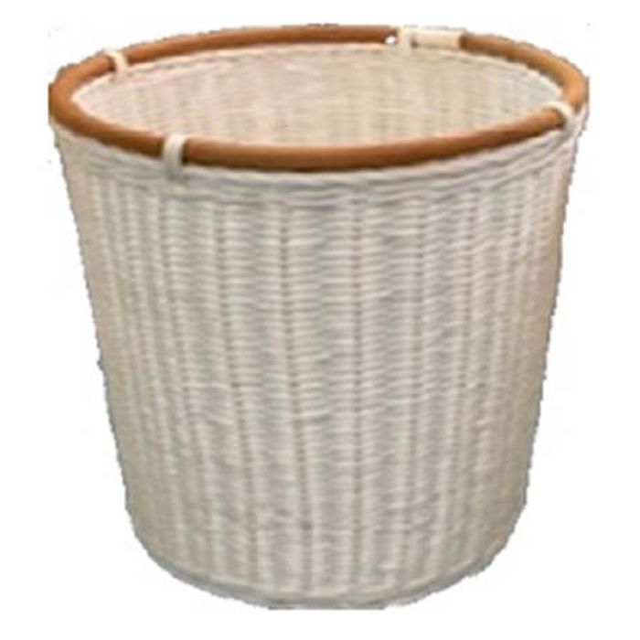 ナフコ ラタンバスケット 鉢カバー7号 （Φ24×H26cm） ホワイト NR65008 WH