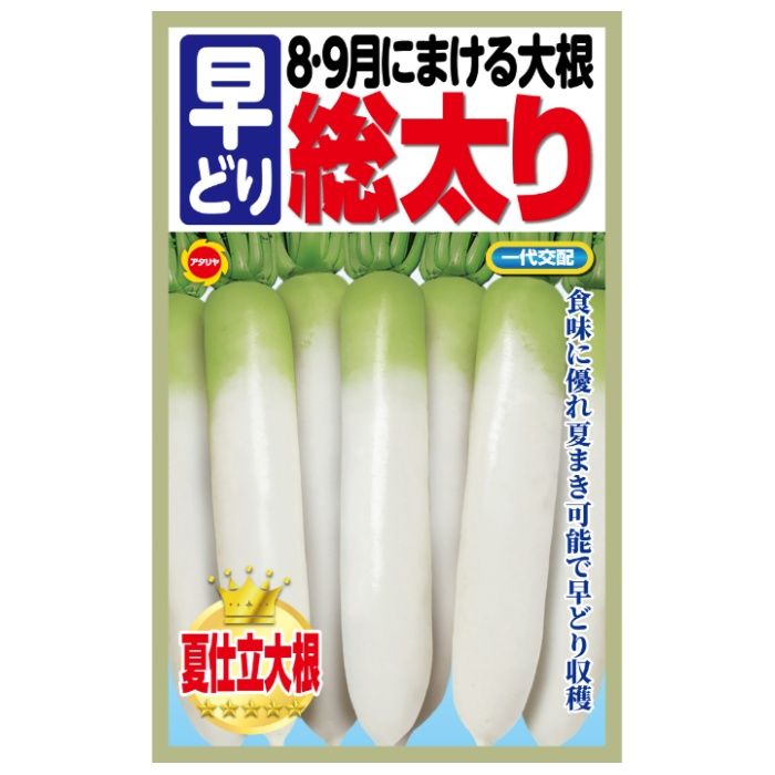 アタリヤ農園 ダイコン 早どり大根