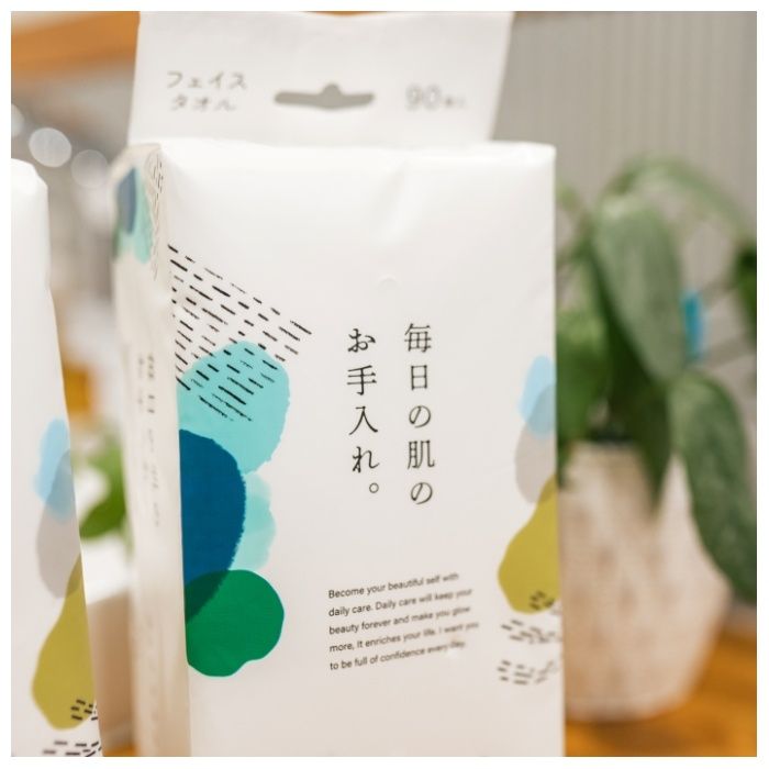 ナフコ フェイスタオル 90枚×3P　使い捨てタオルの説明画像5