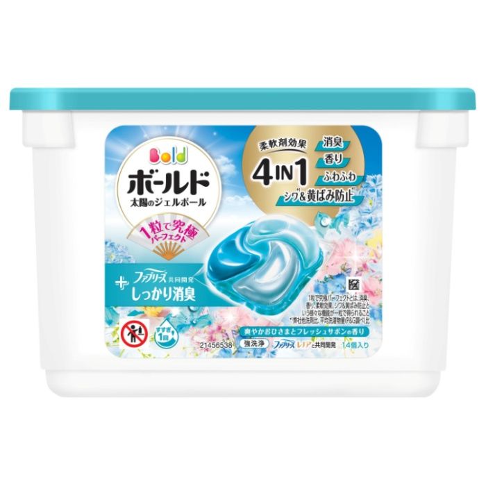 ボールドジェルボール4D 爽やかおひさまとフレッシュサボンの香り 本体 14個
