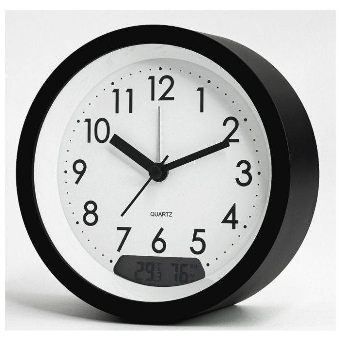 自動点灯機能付　デジアナ目覚まし時計BK SJ-056の説明画像2