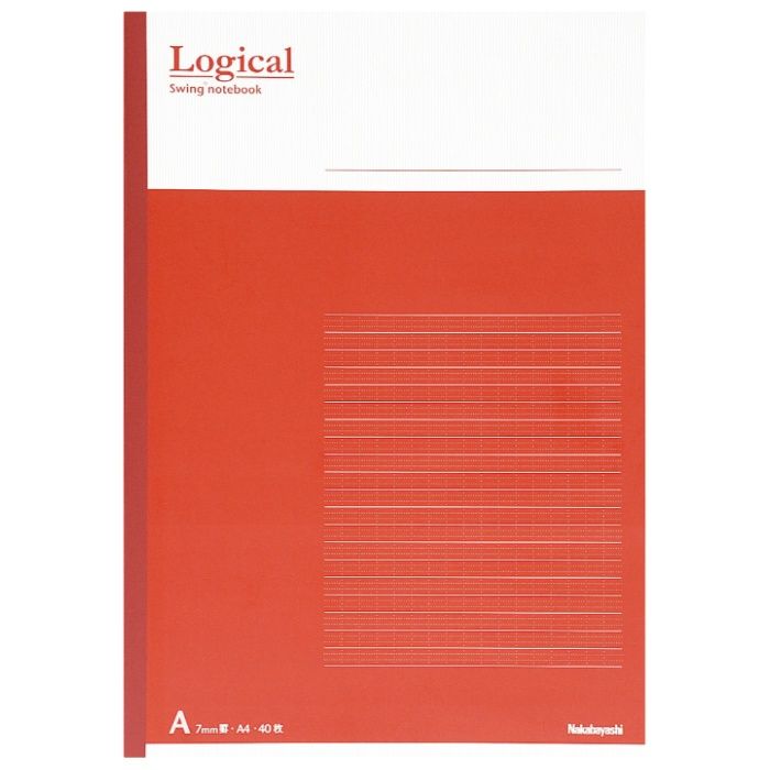 ナカバヤシ ロジカルノート/A4/A罫/40枚 ノ-A402AーP