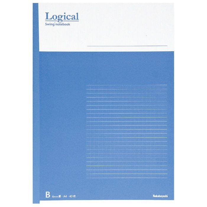 ナカバヤシ ロジカルノート/A4/B罫/40枚 ノ-A402BーB