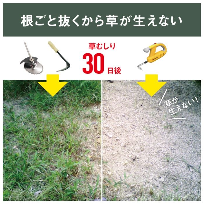【予約販売】充電式除草バイブレーター18Vバッテリー WE-770の説明画像6