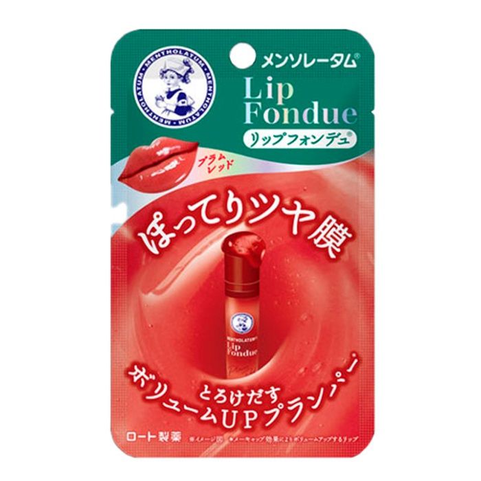 ロート製薬 メンソレータム リップフォンデュ プラムレッド 3.2g フジョンフローラルの香り