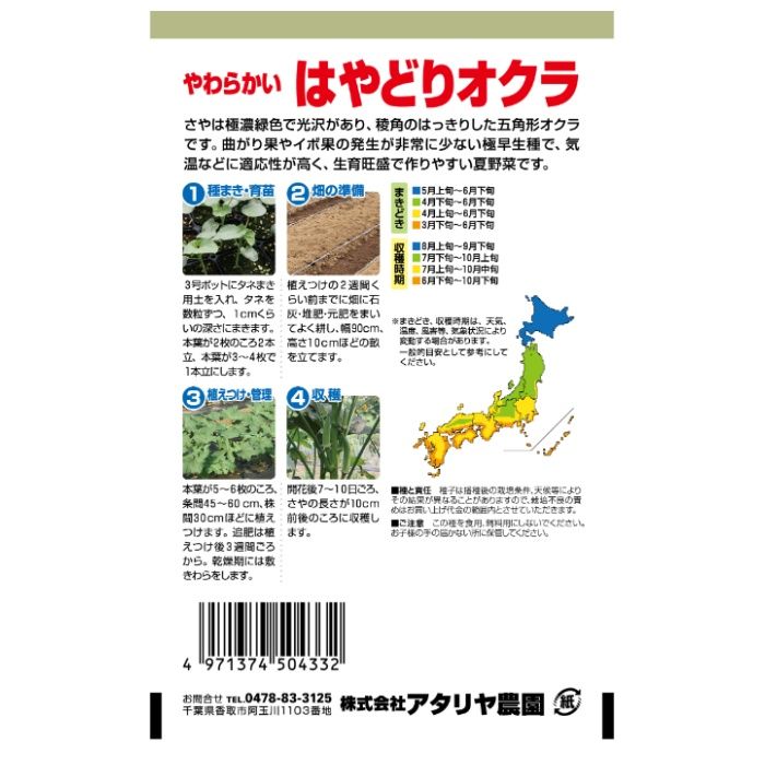 アタリヤ農園 オクラ はやどりオクラの説明画像2