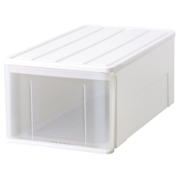 押入れ引き出し収納ケース ワイド74L　WH