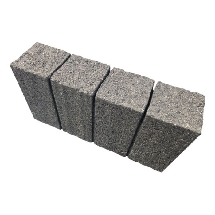 ジーストーンエッヂ　H200 ブラック100×200×400mm