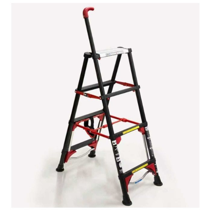 アルミス コンパクト伸縮専用脚立4段 ALT-SSK04の説明画像3