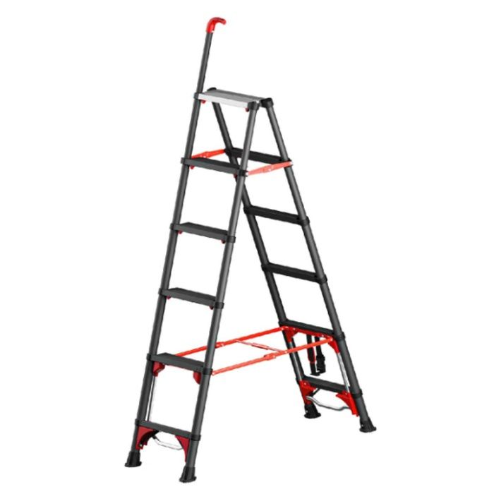 アルミス コンパクト伸縮専用脚立6段 ALT-SSK06の説明画像2